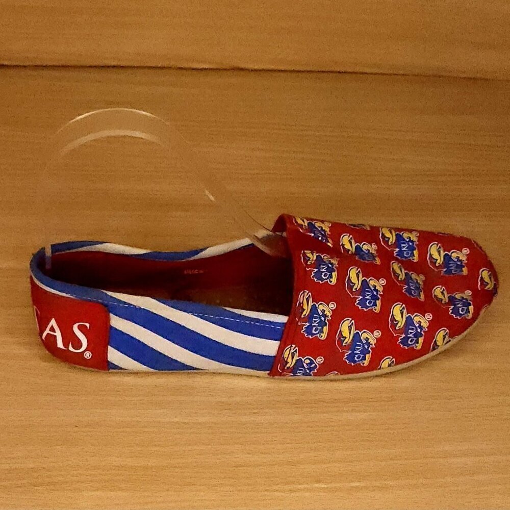 Unbranded University Of Kansas Jayhawks Slip On Shoes 7